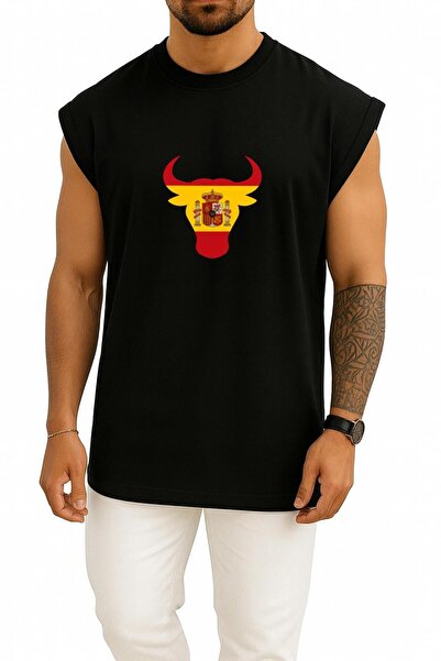 Bahriyeli Collection supradimensionat Spania Boğa Kafası Göğüs B cu imprimeu ...