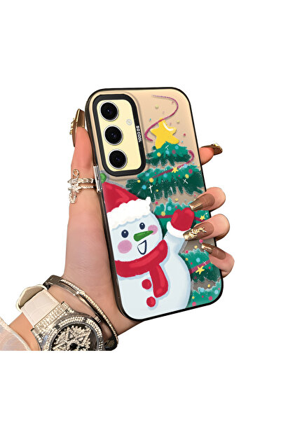 ucuc حافظة سيليكون مضادة للسقوط بنمط ندفة الثلج لعيد الميلاد متوافقة مع هاتف ...