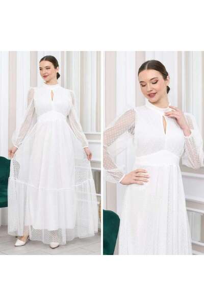 DC Fabric Rochie de damă cu guler înclinat, fără spate, căptușită din tul