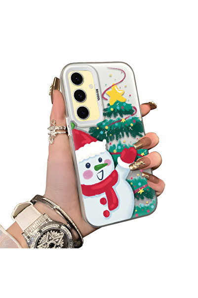 ucuc حافظة سيليكون مضادة للسقوط بنمط ندفة الثلج لعيد الميلاد متوافقة مع هاتف ...