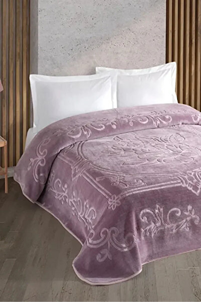Taç Kristal Blankent Çift Kişilik Battaniye 220x240- Lila