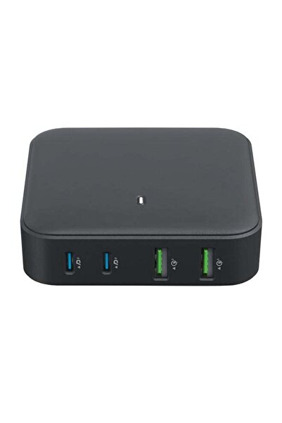 GOUİ شاحن مكتبي من جان بقوة 100 واط وأربعة منافذ (شحن سريع 3.0، شحن سريع، كاب...