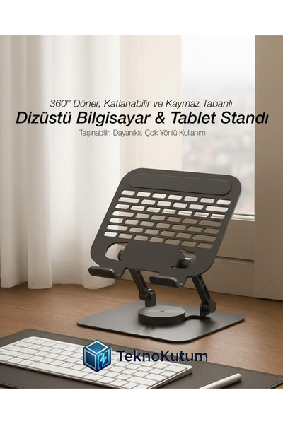 TEKNOKUTUM Kaymaz Düşmez Tablet Standı
