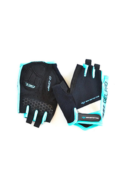 BikeForce blue-black S gloves with lights
