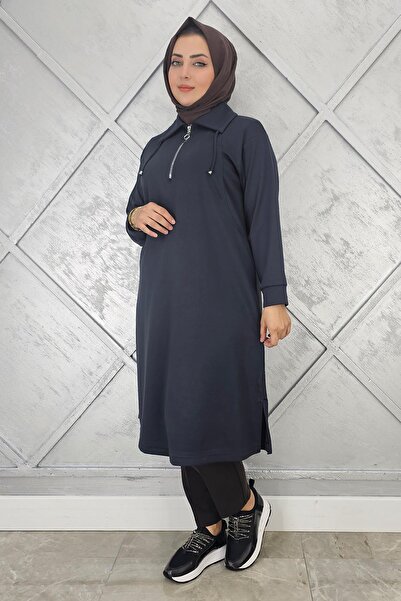 PYS KADIN FERMUARLI BAĞCIKLI TESETTÜR TUNİK