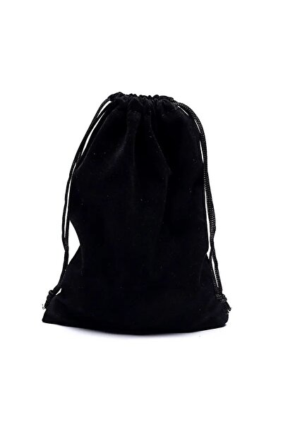 bag Saculet de cadou din catifea neagră M -- 13x18cm