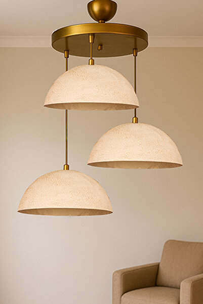 Hmydesign Areon Handmade 3'lü Sarkıt Beton Avize