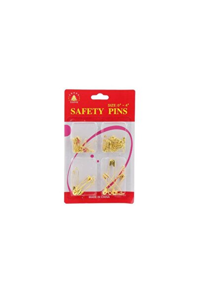 Meven Set Beauty Ihram Pins and Clips 6 Multi-use, Various Sizes, Gold Color