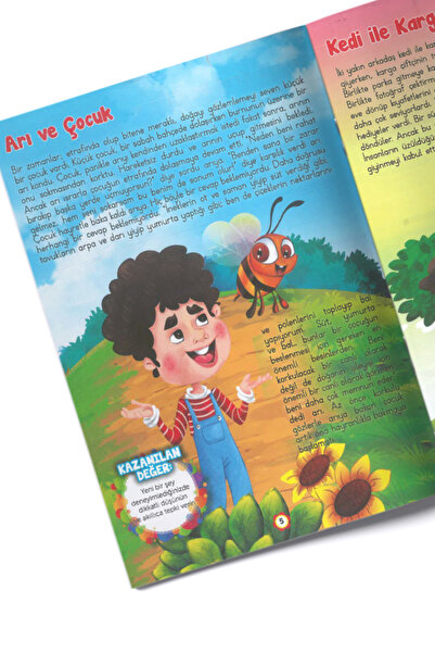 Çocuk Gezegeni 4+ Yaş Değerler Eğitimi Seti 8 Adet Dergi Boy Kitap