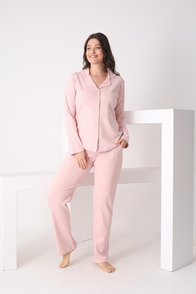 PİJAMANGEL Interlock Cotton Pajama Set