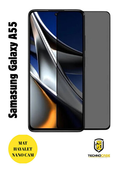 CaseTechnoo Samsung A55 Mat Hayalet Nano Cam Darbelere Karşı Dayanıklı Esnek ...