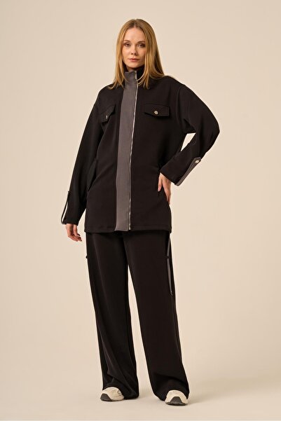 FTZ WOMEN Women's Two Piece Set Black Smoked 31288