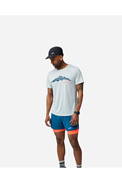 Brooks Distance Short Sleeve 3.0 Erkek Gri Kısa Kollu Tshirt 211502492