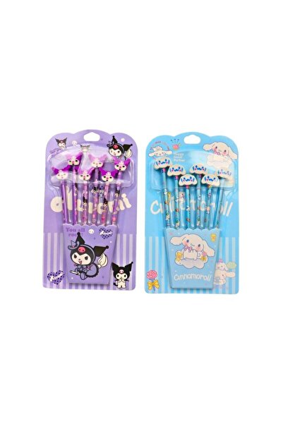 Meven Set Beauty Practical Pencils with Cartoon Eraser (6-pack)