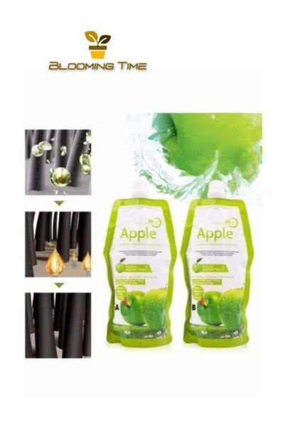 BLOOMING TIME Apple Ammonia free black DYE Hair Cream 4.0