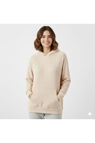 BW Bravely Wear Women's Plain Basic Hooded Sweatshirt