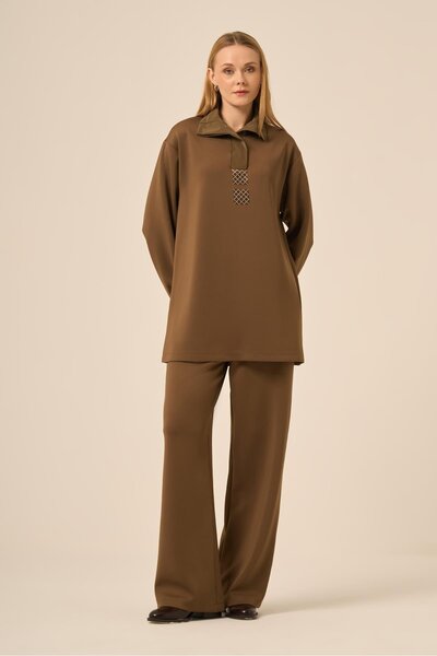 FTZ WOMEN Women's Scuba Spandex Suit Brown 31278