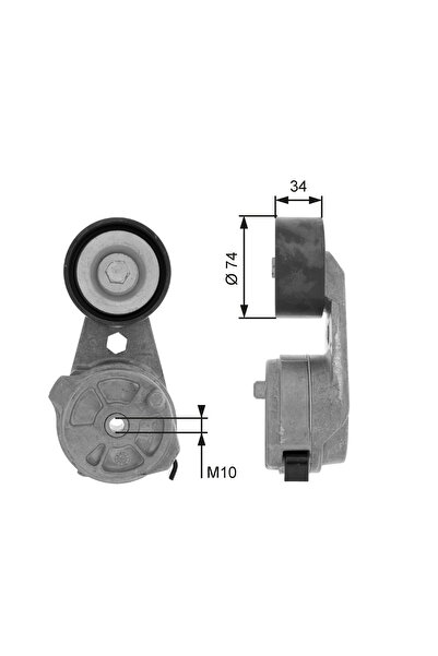 GATES Intinzator Curea, Curea Distributie Mercedes-benz Citaro (o 530) 1998-2003 Diesel