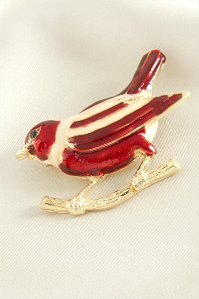 nolva Bird Enamel Brooch