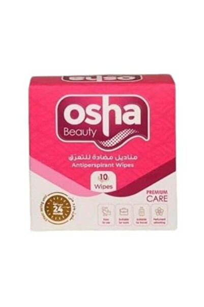 Osha Beauty Antiperspirant Wipes for Women, 10 pieces