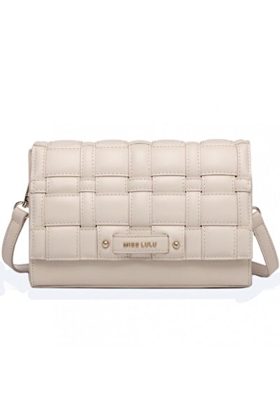 Miss Lulu Women's Shoulder Bag with Woven Texture