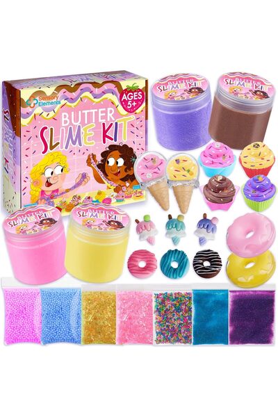 Sensory Elements Butter Slime Kit pentru fetite, Sensory Elements, multicolor...