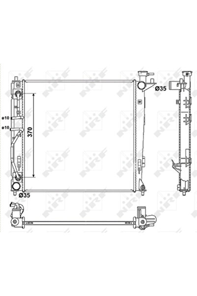 NRF Radiator Racire Motor Hyundai IX35 Kia Carens 4/Sportage 3
