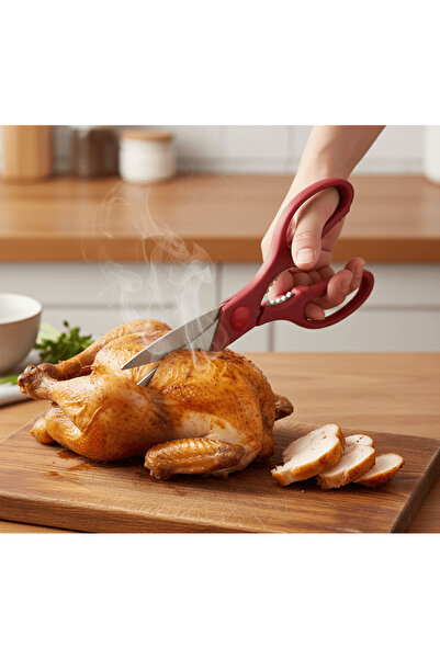 Evvano Tavuk Makası Paslanmaz Et ve Tavuk Doğrama Makası