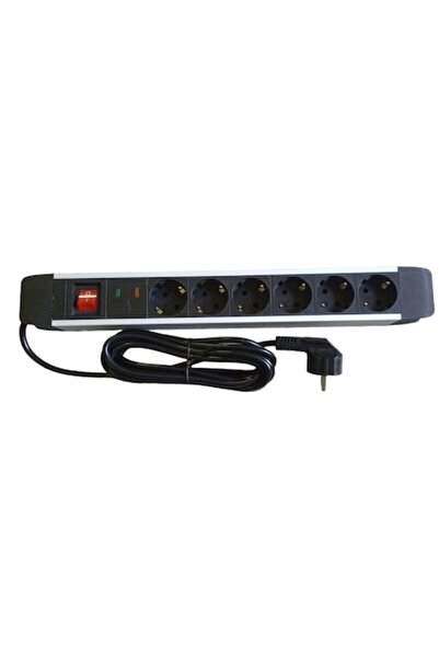 gelux Extension cord with switch 6p, 3m Gelux, overvoltage and overload protection