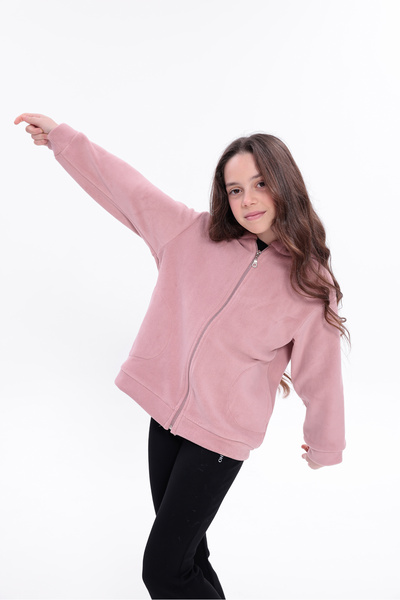 ROBA Hooded, Pocketed, Double-Sided Fleece, Children's Sweat Rb-660