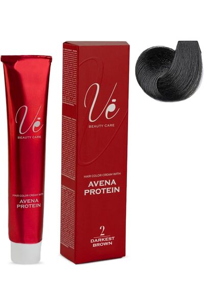 Ve Beauty Care Hair Color Cream #2 Darkest Brown - 100ml