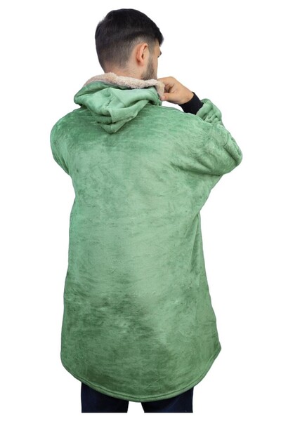 alzawia Men's fleece winter pullover, one size fits all, soft and warm all day long