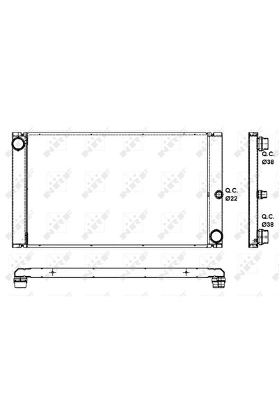 NRF Radiator Racire Motor Bmw 5/6