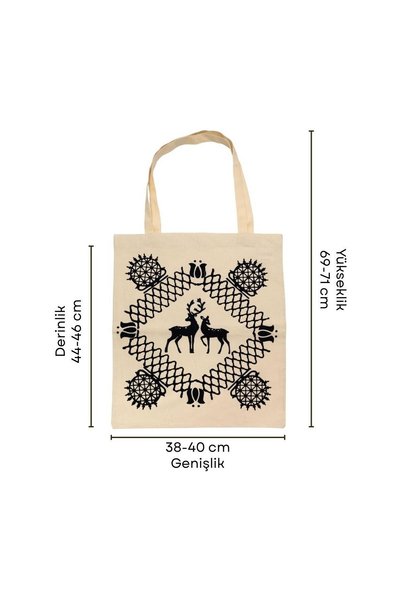 Hakiki Store 100% Handcrafted Kastamonu Stone Print Bag – Model 1