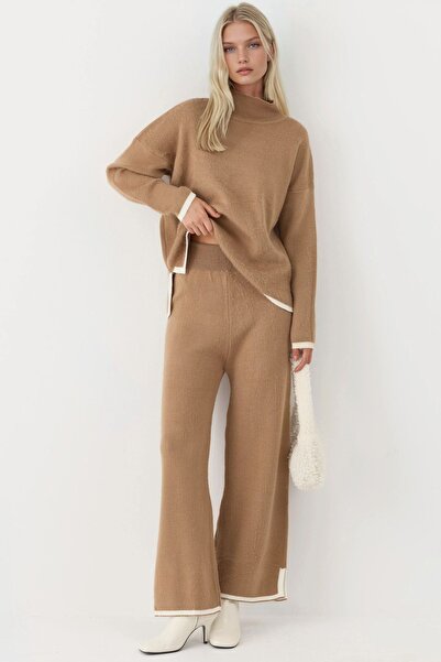 Hiccup Σετ πλεκτών πουλόβερ και παντελονιών με απαλή υφή MY FASHION oversized