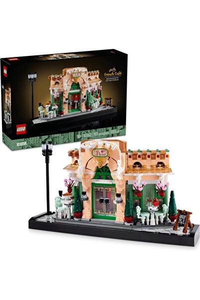LEGO Icons French Café Building Set for Adults - Picturesque Facade, Hanging ...