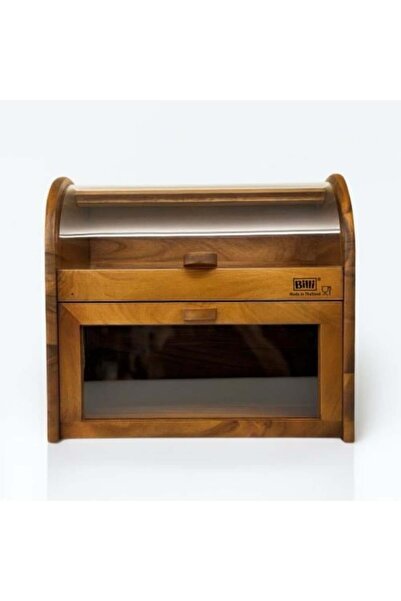 BILLY Two-Tier Wooden Bread Box