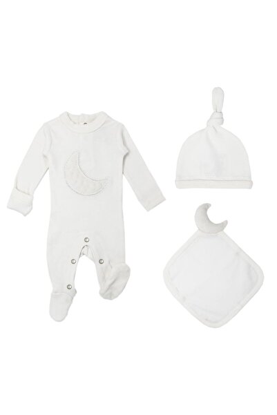 Lovedbaby Set Cadou Bebe 3-6 Luni – Body, Căciuliță cu Nod & Jucărie de Dormi...