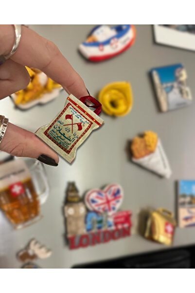 Magnet مغناطيس ثلاجة تذكاري رز الشعلان – تصميم مميز مستوحى من عبوة الرز الشهيرة