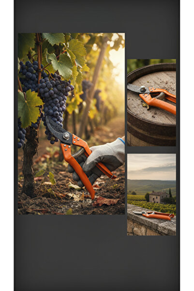 Yatağan Zeybek Професійні ножиці для обрізки виноградної лози | Загальна довжина 22 см, гостре лезо