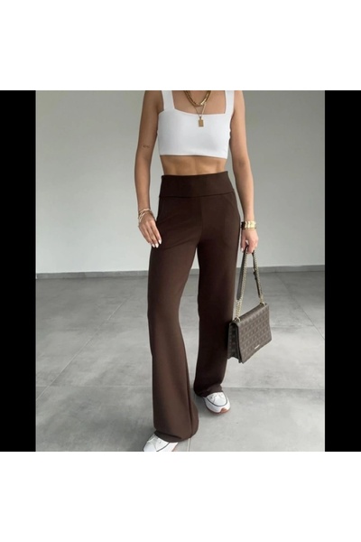 Ales Moda Παντελόνι με κρεπ κορσάζ