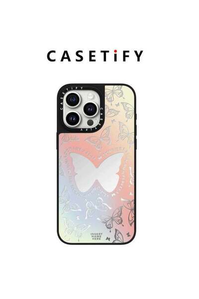 Casetify جراب مغناطيسي بتصميم فراشة لهواتف آيفون 14/15/16 برو ماكس