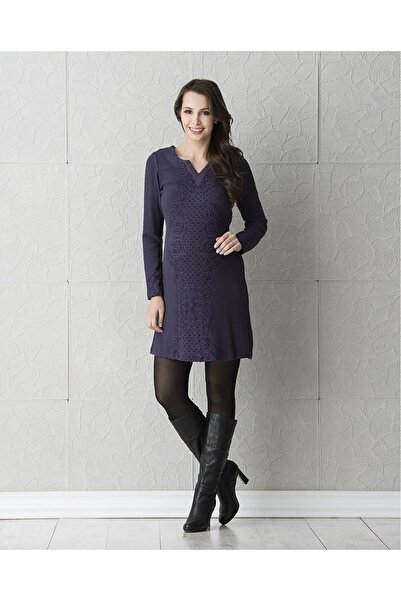 Genel Markalar Desenli Kısa Hamile Elbise