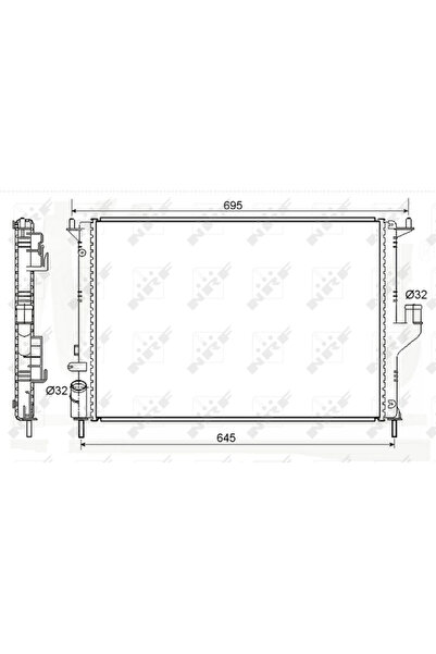 NRF Radiator Racire Motor Dacia Duster/Logan/Sandero Renault Duster/Logan 1/S...