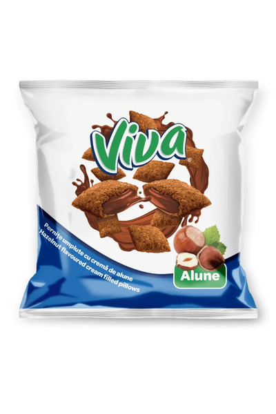 VİVA Τραγανά μπισκότα γεμιστά με κρέμα φουντουκιού 100g