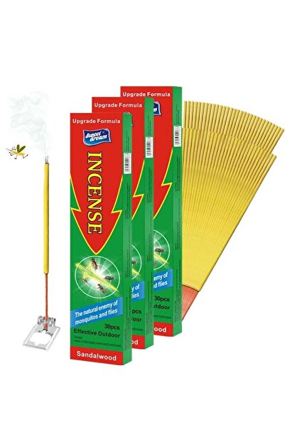 Homarket أعواد بخور لقتل البعوض والذباب - 90 عودًا، مدة احتراق من ساعة إلى سا...