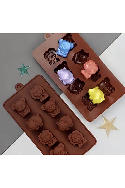 Şenhomee Silicone Chocolate Mold Candy Ice Mold Safari Animals Themed
