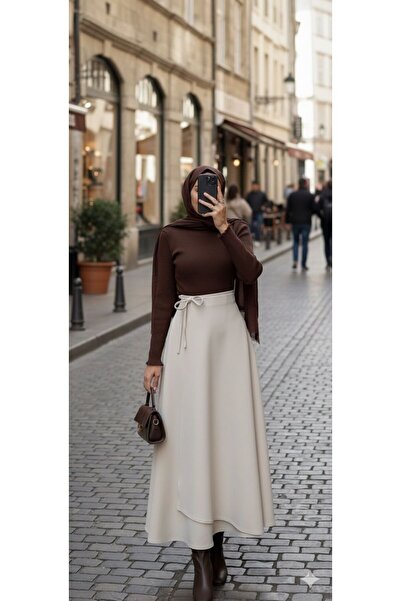 CNG MODA Wrap Side-Tie Hijab Skirt