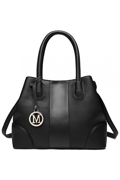 Miss Lulu Γυναικεία Τσάντα, Απομίμηση Δέρματος, LT1822BK Μαύρο