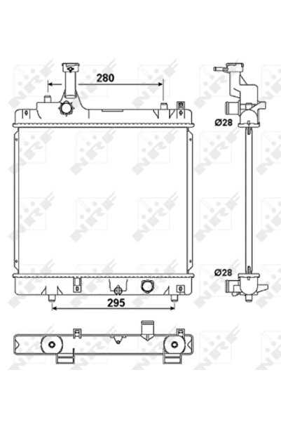 NRF Radiator Racire Motor Nissan Pixo Suzuki Alto 7 2009-2009